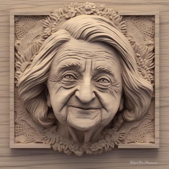 Famous (Betty Friedan 2, 3DFMS_7289) 3D models for cnc